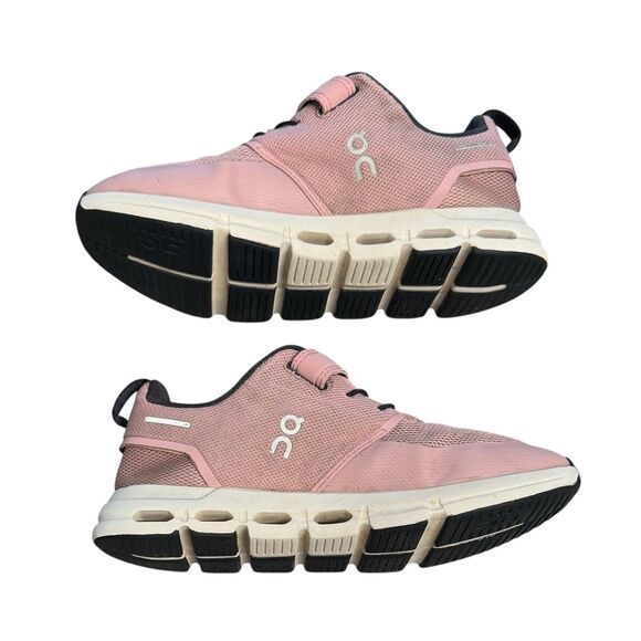 On Running Cloud Play Shoes Kids Size K3 Pink Zephyr White Athletic Sneakers - Picture 5 of 7